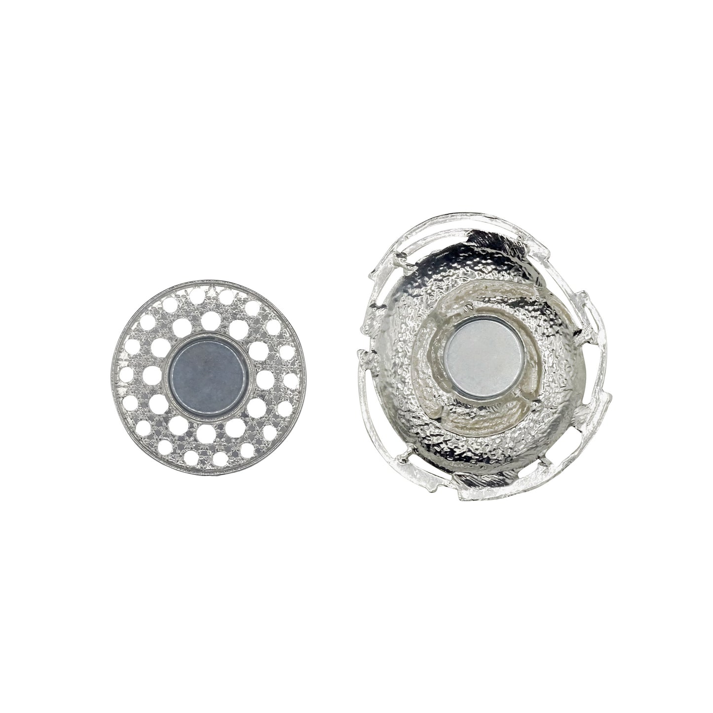 Magnetbrosche „Perlenschnecke“ – elegantes Schal- und Tuch-Accessoire, versilbert