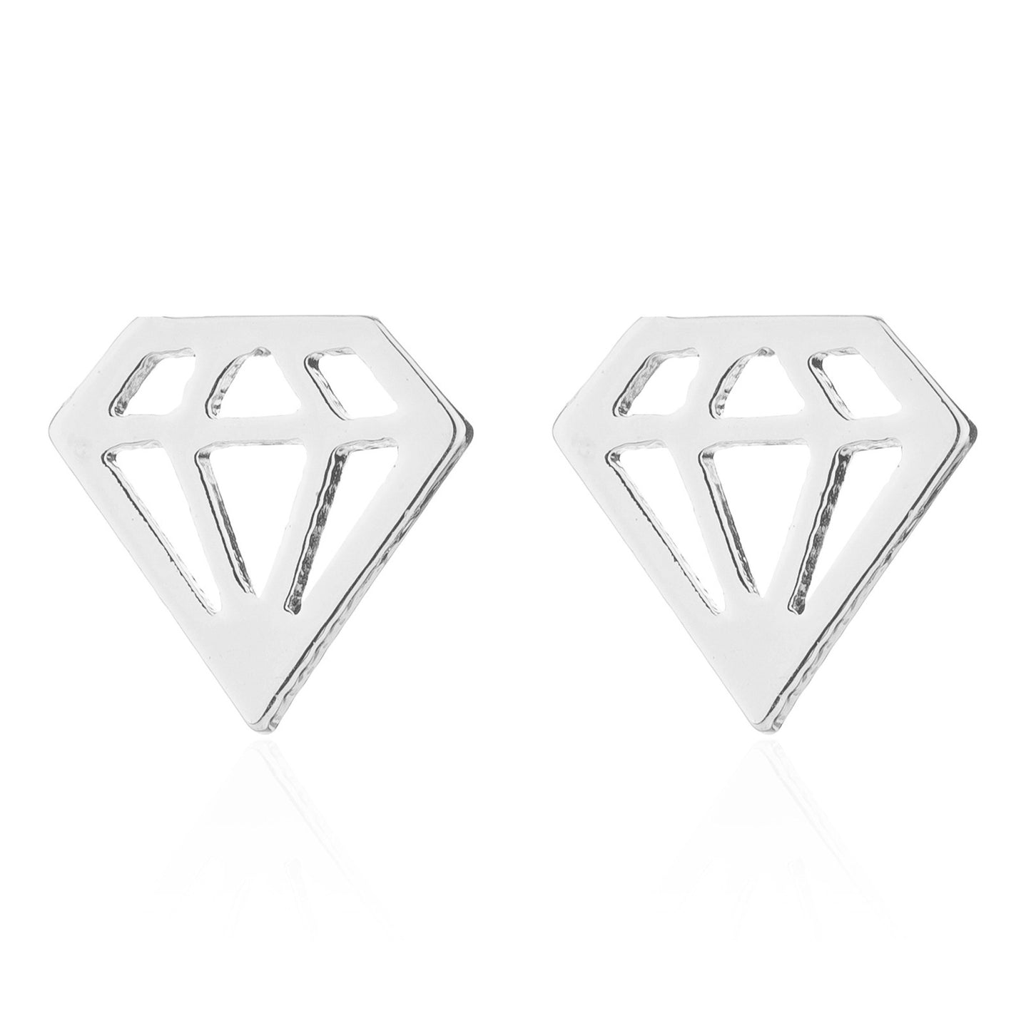 Edelstahlohrringe Diamant