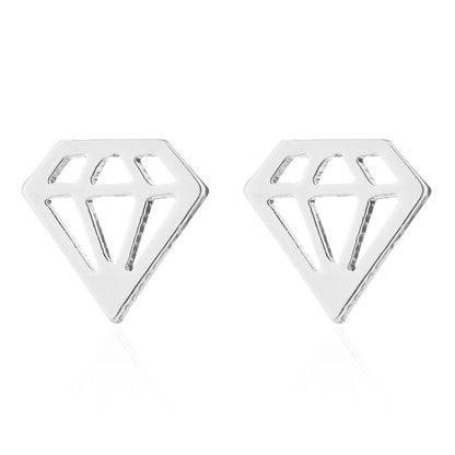Edelstahlohrringe Diamant