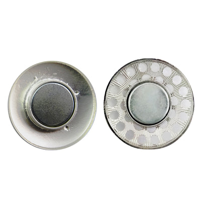 Keltische Magnetbrosche Silber – Vintage Design mit Glitzersteinen, Rund, Eleganter Modeschmuck