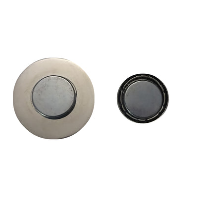 Magnetbrosche grau 30mm